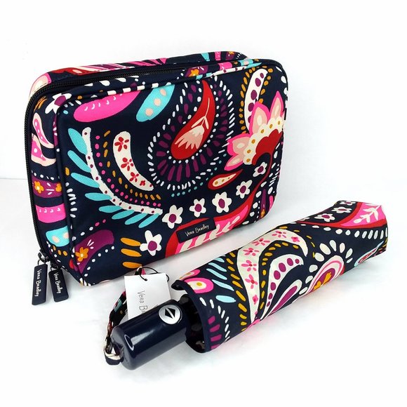 Vera Bradley Accessories - BUNDLE Vera Bradley Umbrella & Travel Cosmetic Bag